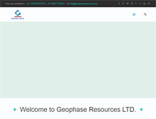 Tablet Screenshot of geophaseresources.com